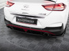 Maxton Central Rear Splitter (Vertical Bars) Hyundai I30 Mk3 N Fastback
