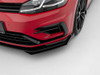 Maxton Street PRO Front Splitter + Flaps Volkswagen Golf R / R-Line Mk7 Facelift