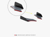 Maxton Street PRO Rear Side Splitters + Flaps Toyota GR Yaris Mk4 - Black-Red + Gloss Flaps