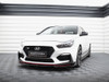 Maxton Front Splitter V.6 + Flaps Hyundai I30 N Mk3 Hatchback / Fastback
