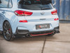 Maxton Rear Side Splitters V.6 + Flaps Hyundai I30 N Mk3 Hatchback