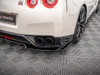 Maxton Rear Splitter (Vertical Bars) Nissan GTR R35 1st Facelift