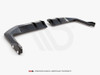 Maxton Central Rear Splitter (Vertical Bars) V.1 + Flaps Honda Civic Type-R Mk 11