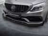 Maxton Street PRO Front Splitter + Flaps Mercedes-AMG C63 Sedan / Estate W205 Facelift