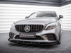 Maxton Street PRO Front Splitter + Flaps Mercedes-AMG C43 Coupe C205 Facelift