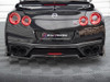 Maxton Central Rear Splitter (Vertical Bars) Nissan GTR R35 Facelift