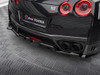 Maxton Central Rear Splitter (Vertical Bars) Nissan GTR R35 Facelift