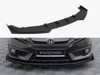 Maxton Street PRO Front Splitter + Flaps Honda Civic Mk10