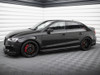 Maxton Street PRO Side Skirts Diffusers V.1 + Flaps Audi RS3 Sedan 8V Facelift