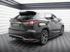 Maxton Central Rear Splitter (Vertical Bars) Lexus RX Mk4 Facelift