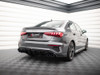Maxton Rear Valance + Exhaust Ends Imitation Audi A3 S-Line Sedan 8Y - Black Tips