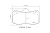 Pagid RS29 Front Brake Pads for Ibiza Cupra AP Racing 4 Pot Calipers