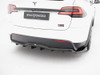 Maxton Rear Splitter (Vertical Bars) V.2 Tesla Model X Mk1 Facelift