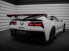 Maxton Carbon Spoiler With Internal Brackets Uprights + LED Chevrolet Corvette Stingray / Grand Sport C7