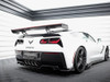 Maxton Carbon Spoiler With Internal Brackets Uprights + LED Chevrolet Corvette Stingray / Grand Sport C7