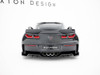 Maxton Rear Splitter (Vertical Bars) + Rear Side Splitters Chevrolet Corvette Z06 C7