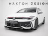 Maxton Street PRO Front Splitter + Flaps Volkswagen Golf GTI / GTE / R-Line Mk8 Facelift