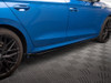 Maxton Side Skirts Diffusers V.1 Skoda Octavia Mk4 - Carbon Look
