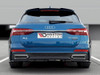 Maxton Central Rear Splitter (Vertical Bars) Audi A6 S-Line C8 - Carbon Look