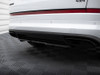 Maxton Central Rear Splitter (Vertical Bars) Skoda Kodiaq RS - Carbon Look