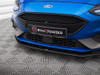 Maxton Street PRO Front Splitter Ford Focus ST / ST-Line Mk4 - Black-Red