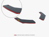 Maxton Street PRO Rear Side Splitters V.1 Ford Mustang GT MK6 Facelift - Black-Red