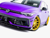 Maxton Front Splitter V.3 + Flaps Volkswagen Golf R Mk8 Facelift