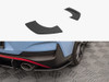 Maxton Street Pro Rear Side Splitters Hyundai I30 N Fastback Mk3 Facelift - Black-Red