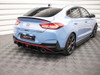 Maxton Street Pro Rear Side Splitters Hyundai I30 N Fastback Mk3 Facelift - Black-Red