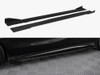 Maxton Street PRO Side Skirts Diffusers + Flaps Mercedes-Benz A AMG-Line W176 Facelift - Black-Red + Gloss Flaps