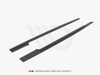 Maxton Street PRO Side Skirts Diffusers Renault Clio RS Mk4 - Black-Red