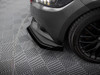 Maxton Street PRO Front Splitter + Flaps Ford Mustang GT Mk6 - Black-Red + Gloss Flaps
