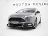 Maxton Street PRO Front Splitter + Flaps Ford Focus ST Mk3 Facelift - Black-Red + Gloss Flaps