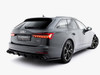 Maxton Rear Valance + Exhaust Ends Imitation Audi A6 Sedan / Avant C8 / C8 Facelift - Black Tips