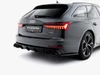 Maxton Rear Valance + Exhaust Ends Imitation Audi A6 Sedan / Avant C8 / C8 Facelift - Black Tips