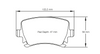 Pagid E8046 RSL19 Rear Pads for 282mm Non-Vented Rear Pads