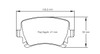 Pagid E8046 RSL19 Rear Pads for 282mm Non-Vented Rear Pads