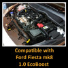Ramair Performance Foam Induction Kit for MK8 Ford Fiesta ST 1.0 EcoBoost - Black Hose