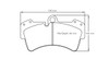 Pagid S2845 RSL 29 Front Brake Pads for Mk5 Platform when fitted with Porsche 6 Pot 18Z Calipers