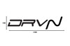 DRVN Simple Matt Black Sticker (8.5" External)