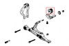 Hardrace Front Compliance Bushing Honda Civic, CR-V