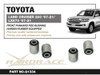 Hardrace TOYOTA LAND CRUISER J200 07-21 REAR PANHARD ROD BUSHING KIT HARDEN RUBBER 2PCS