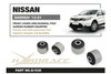 Hardrace NISSAN QASHQAI 13-21 FRONT LOWER ARM BUSHING FRONT RUBBER 2PC