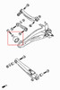 Hardrace Rear Trailing Arm Bushing Mitsubishi Lancer mirage