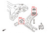 Hardrace Front Lower Arm - Rear Bushing Audi, Skoda, Volkswagen