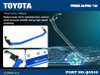 Hardrace Front Strut Brace Toyota Prius alpha