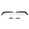 VOLKSWAGEN GOLF GTI/GTD MK7/7.5 2017-2020 GLOSS BLACK FRONT BUMPER CANARDS