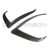 TESLA MODEL S 2021+ FACELIFT CARBON FIBRE FRONT BUMPER CANARDS