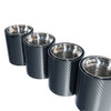 BMW F90/F92 M5/M8 CARBON FIBRE EXHAUST TIPS - CHROME x4