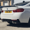 BMW 4 SERIES F32 GLOSS BLACK SPOILER - V4